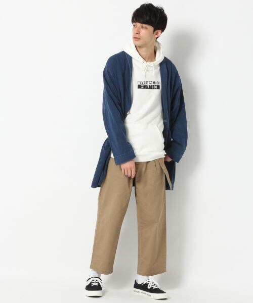 RAGEBLUE（レイジブルー）の「デニムショールコート（ジャケット/アウター・ブルー/ネイビー）」の3枚目の写真