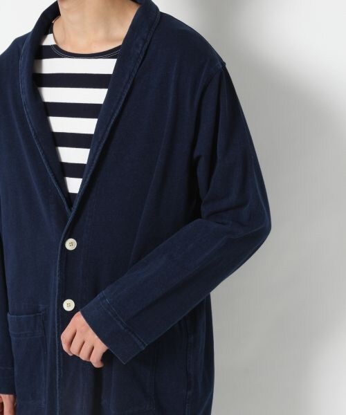 RAGEBLUE（レイジブルー）の「デニムショールコート（ジャケット/アウター・ブルー/ネイビー）」の8枚目の写真