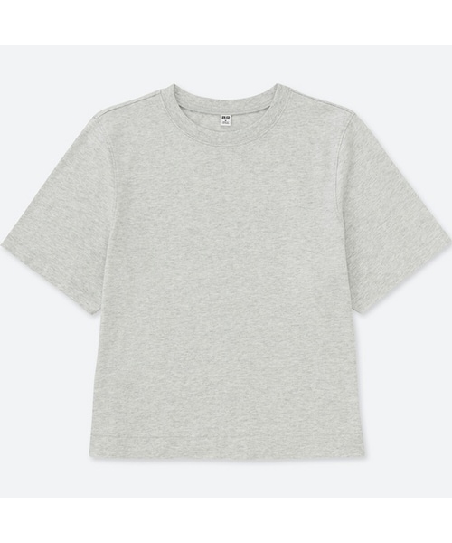 UNIQLO（ユニクロ）の「クロップドクルーネックT（半袖）（T