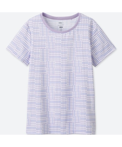 UNIQLO（ユニクロ）の「SPRZ NYドライEXクルーネックＴ（半袖）（Tシャツ/カットソー・レディース・NAVY 69/PURPLE 71・XXL/M/L/S/XS/XL/3XL）」の2枚目の写真