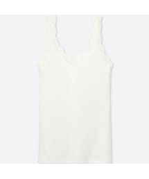 UNIQLO | 2WAYリブレースタンクトップ(Tシャツ/カットソー)