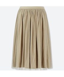UNIQLO | リバーシブルチュールスカート（丈短め63～65cm）＋EC(スカート)