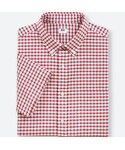 ユニクロ | ドライストレッチシアサッカーチェックシャツ（半袖）(襯衫)