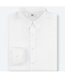 UNIQLO | ファインクロスブロードシャツ（レギュラーカラー・ポケットなし・長袖）(シャツ/ブラウス)