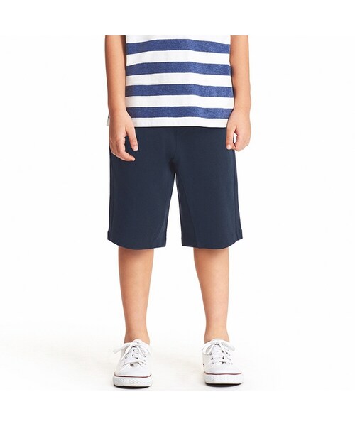UNIQLO（ユニクロ）の「BOYS カットソーショートパンツ（その他パンツ・キッズ・GRAY 04/RED 13/NAVY 69/BLUE 63・100/120/110/160/150/140/130）」の2枚目の写真