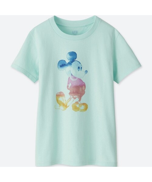 UNIQLO（ユニクロ）の「ミッキー アンド ザ サン グラフィックT（半袖）（Tシャツ/カットソー・レディース・WHITE 00/LIGHT GREEN 50・3XL/XL/L/XS/XXL/M/S）」の2枚目の写真