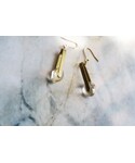 Handmade | Brass & Crystal Drop Earrings 2(耳環（雙耳用）)
