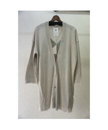 STOF | stof　アーミッシュリネンガウンカーデ（OLIVE）(カーディガン/ボレロ)