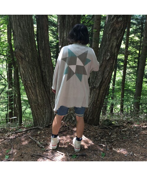 STOF（ストフ）の「stof　アーミッシュリネンガウンカーデ（OLIVE）（カーディガン/ボレロ・メンズ・その他）」の12枚目の写真