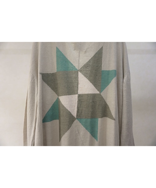 STOF（ストフ）の「stof　アーミッシュリネンガウンカーデ（OLIVE）（カーディガン/ボレロ・メンズ・その他）」の6枚目の写真