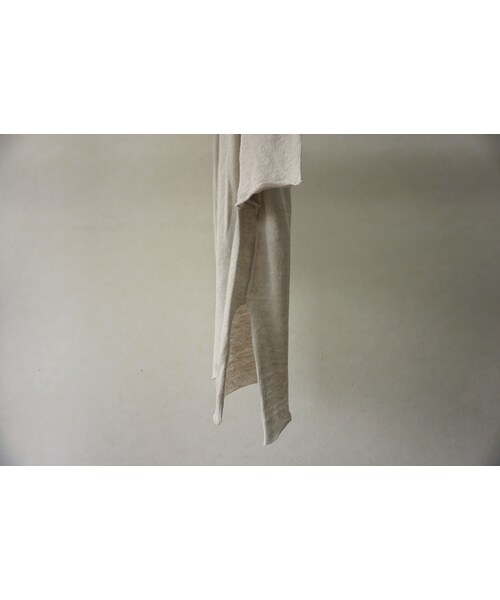 STOF（ストフ）の「stof　アーミッシュリネンガウンカーデ（OLIVE）（カーディガン/ボレロ・メンズ・その他）」の7枚目の写真