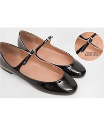 Dailyabout | ラウンドトゥストラップフラットシューズ(パンプス)