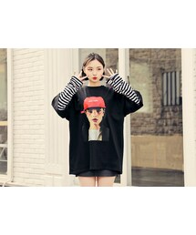 HOTPING | ニューヨークガールフォトプリントTシャツ(Tシャツ/カットソー)