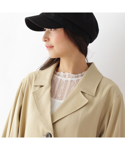 OZOC（オゾック）の「袖デザイントレンチコート（ジャケット/アウター・レディース・ベージュ/グレー・その他）」の6枚目の写真