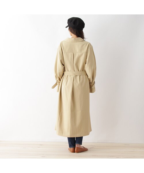 OZOC（オゾック）の「袖デザイントレンチコート（ジャケット/アウター・レディース・ベージュ/グレー・その他）」の5枚目の写真