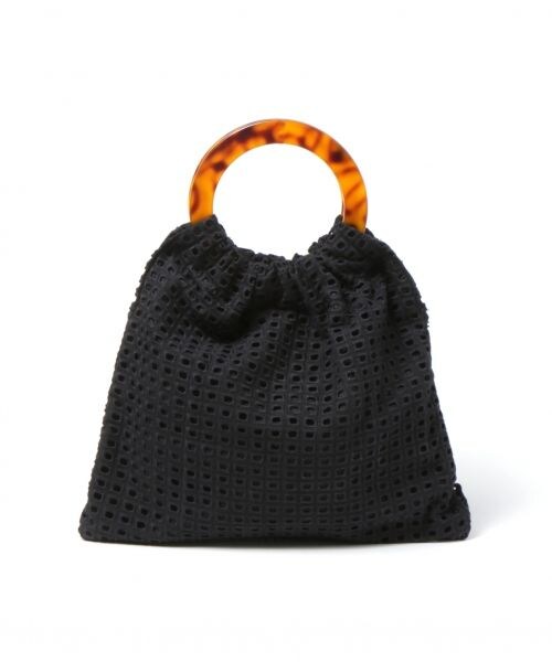 studio CLIP（スタディオクリップ）の「丸ハンドルトートバッグ（バッグ・ブラック/ナチュラル）」の4枚目の写真