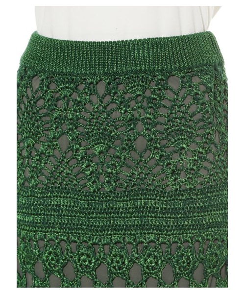 FRAY I.D（フレイアイディー）の「クロシェロングスカート（ロング  