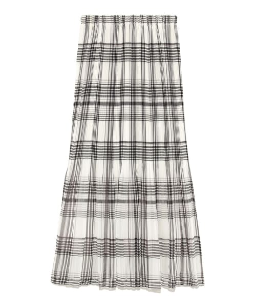 FRAY I.D（フレイアイディー）の「チェック柄プリーツスカート（膝丈