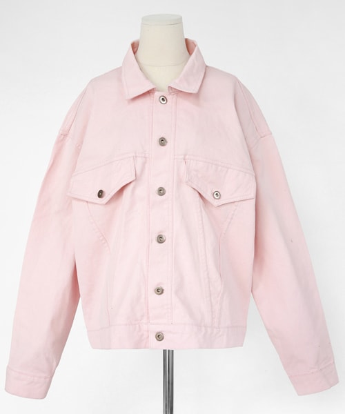 DHOLIC（ディーホリック）の「オーバーサイズコットンジャケット（その他アウター・レディース・ブラック/グレー/ピンク・FREE）」の3枚目の写真