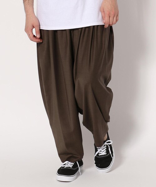 SASQUATCHfabrix.(サスクワァッチファブリックス)の「Sasquatchfabrix.サスクワァッチファブリックス/big silhouette taperrd pants(パンツ・メンズ・BLACK/BROWN・L)」の1枚目の写真