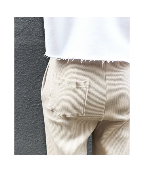 RED CHOP WORKS（レッドチョップワークス）の「(レッドチョップワークス）リブスリットパンツ（パンツ・レディース・ブラック/ベージュ/グレー/モカ・36/38）」の20枚目の写真