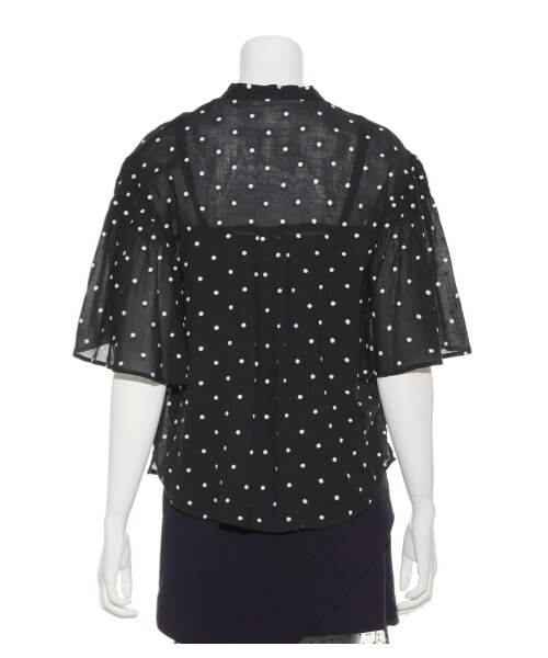 FURFUR（ファーファー）の「ドット刺繍ブラウス（ブラウス・レディース・WHT/NVY・F）」の5枚目の写真