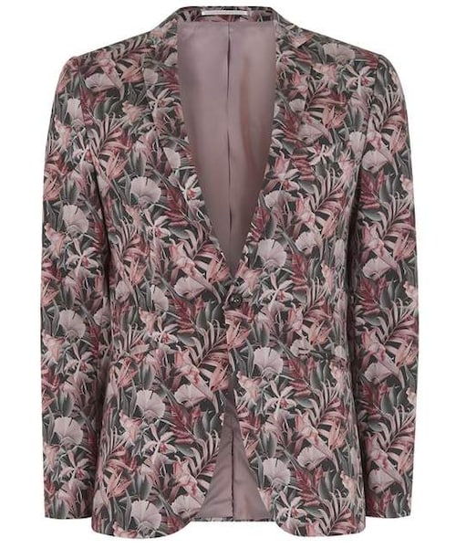 topman floral blazer