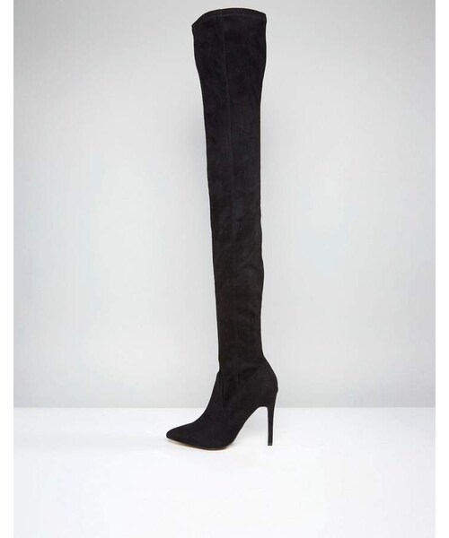 asos(エイソス)の「ASOS KENDRA Point Over The Knee Boots(ブーツ・レディース・Black・Us 5/Us 7/Us 4)」の2枚目の写真