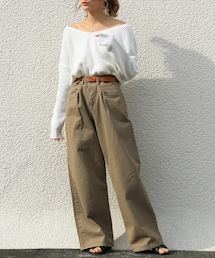 Flugge | HW apricot CHINO(チノパンツ)