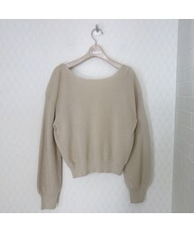 AULA | AULA Back cache-coeur knit(ニット/セーター)