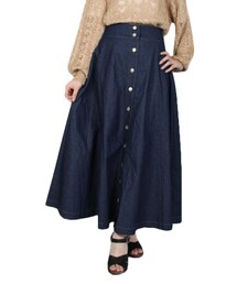 STYLEBLOCK | デニム前開きマキシカート(スカート)