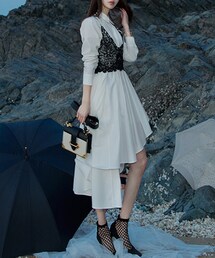 DINT | フルオンバルロングシャツワンピース(シャツワンピース)