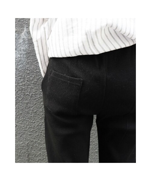 RED CHOP WORKS（レッドチョップワークス）の「(レッドチョップワークス)ワッフルスリットパンツ（パンツ・レディース・オートミール/杢グレー/ベージュ/ブラック・36/38）」の12枚目の写真