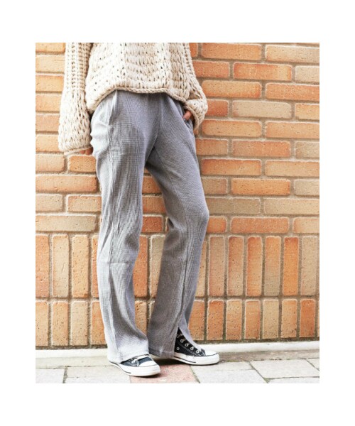 CANAL JEAN RED CHOP WORKS ワッフルスリットパンツパンツ