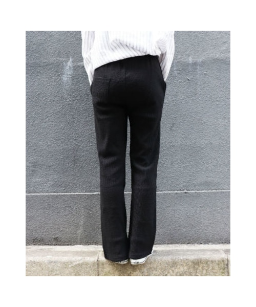 RED CHOP WORKS（レッドチョップワークス）の「(レッドチョップワークス)ワッフルスリットパンツ（パンツ・レディース・オートミール/杢グレー/ベージュ/ブラック・36/38）」の11枚目の写真