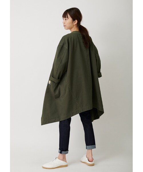 mercibeaucoup,（メルシーボークー）の「メルシーボークー、 / B：わさっトレンチ / コート（ジャケット/アウター・レディース・beige 0○01○/khaki 0○01○/navy 0○01○・サイズ,身丈,身幅,裄丈,0,89,65,79,01,90,68,81.5,）」の17枚目の写真