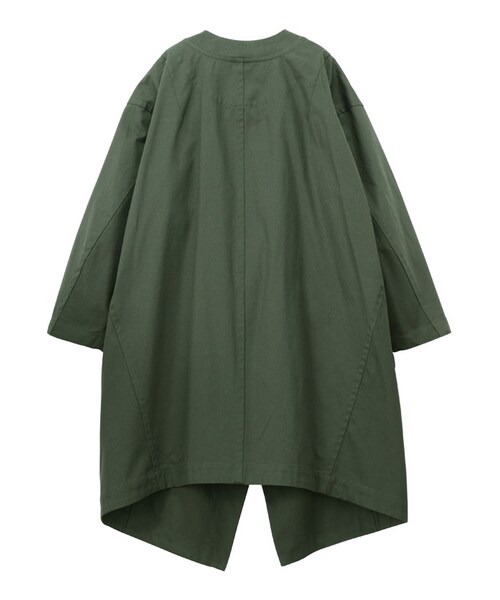 mercibeaucoup,（メルシーボークー）の「メルシーボークー、 / B：わさっトレンチ / コート（ジャケット/アウター・レディース・beige 0○01○/khaki 0○01○/navy 0○01○・サイズ,身丈,身幅,裄丈,0,89,65,79,01,90,68,81.5,）」の6枚目の写真