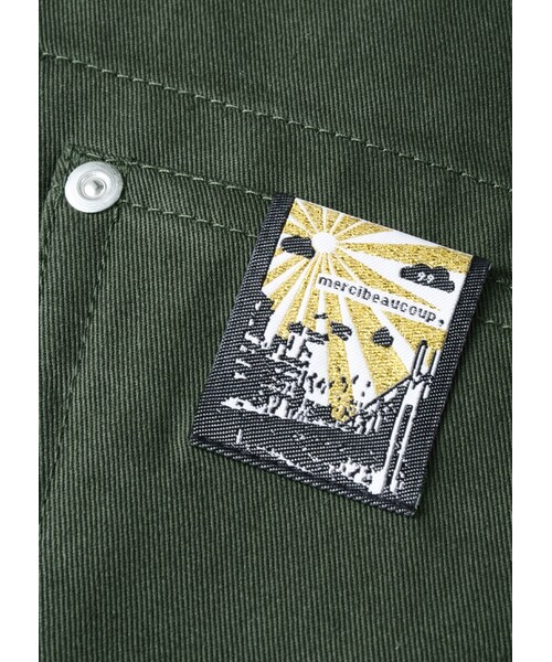 mercibeaucoup,（メルシーボークー）の「メルシーボークー、 / B：わさっトレンチ / コート（ジャケット/アウター・レディース・beige 0○01○/khaki 0○01○/navy 0○01○・サイズ,身丈,身幅,裄丈,0,89,65,79,01,90,68,81.5,）」の9枚目の写真