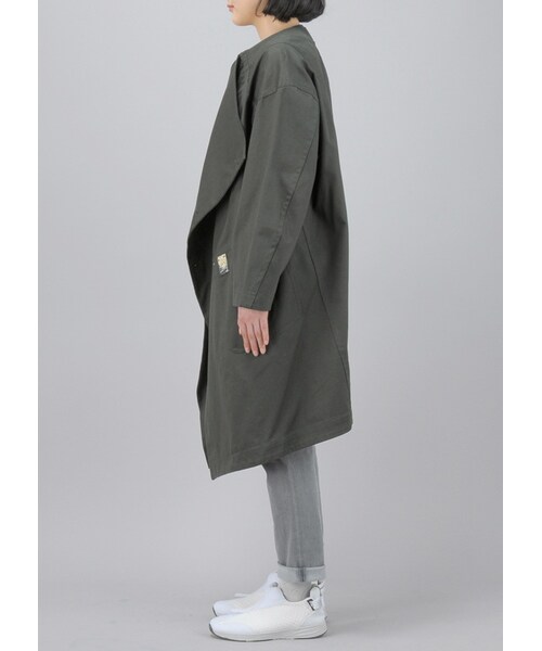 mercibeaucoup,（メルシーボークー）の「メルシーボークー、 / B：わさっトレンチ / コート（ジャケット/アウター・レディース・beige 0○01○/khaki 0○01○/navy 0○01○・サイズ,身丈,身幅,裄丈,0,89,65,79,01,90,68,81.5,）」の22枚目の写真