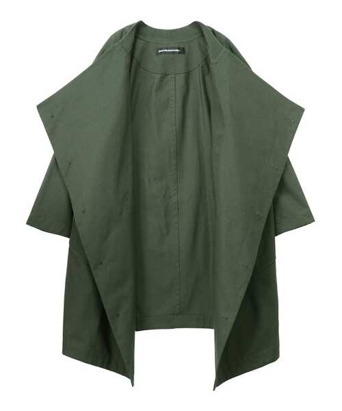 mercibeaucoup,（メルシーボークー）の「メルシーボークー、 / B：わさっトレンチ / コート（ジャケット/アウター・レディース・beige 0○01○/khaki 0○01○/navy 0○01○・サイズ,身丈,身幅,裄丈,0,89,65,79,01,90,68,81.5,）」の4枚目の写真