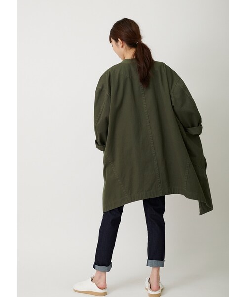 mercibeaucoup,（メルシーボークー）の「メルシーボークー、 / B：わさっトレンチ / コート（ジャケット/アウター・レディース・beige 0○01○/khaki 0○01○/navy 0○01○・サイズ,身丈,身幅,裄丈,0,89,65,79,01,90,68,81.5,）」の19枚目の写真