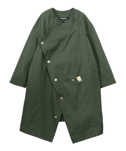 mercibeaucoup,（メルシーボークー）の「メルシーボークー、 / B：わさっトレンチ / コート（ジャケット/アウター・レディース・beige 0○01○/khaki 0○01○/navy 0○01○・サイズ,身丈,身幅,裄丈,0,89,65,79,01,90,68,81.5,）」の5枚目の写真