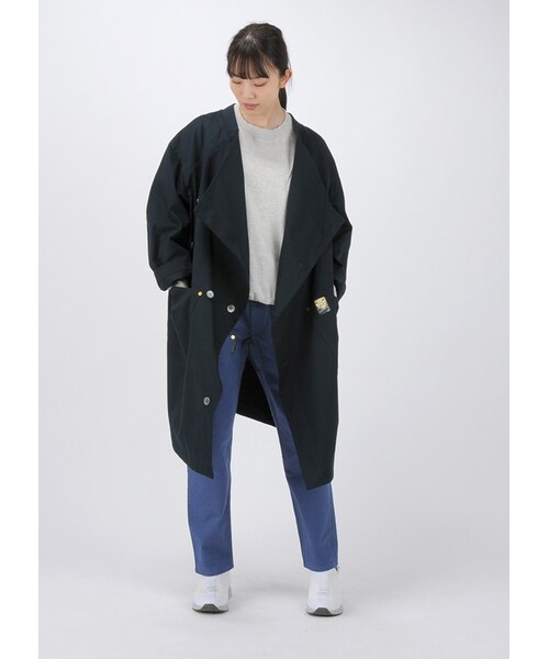 mercibeaucoup,（メルシーボークー）の「メルシーボークー、 / B：わさっトレンチ / コート（ジャケット/アウター・レディース・beige 0○01○/khaki 0○01○/navy 0○01○・サイズ,身丈,身幅,裄丈,0,89,65,79,01,90,68,81.5,）」の10枚目の写真