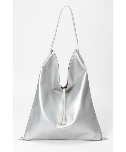 LBC（エルビーシー）の「メタリック2WAYワンショルダーバッグ（バックパック/リュック・オリーブ/ゴールド/シルバー・ソノタ）」の2枚目の写真