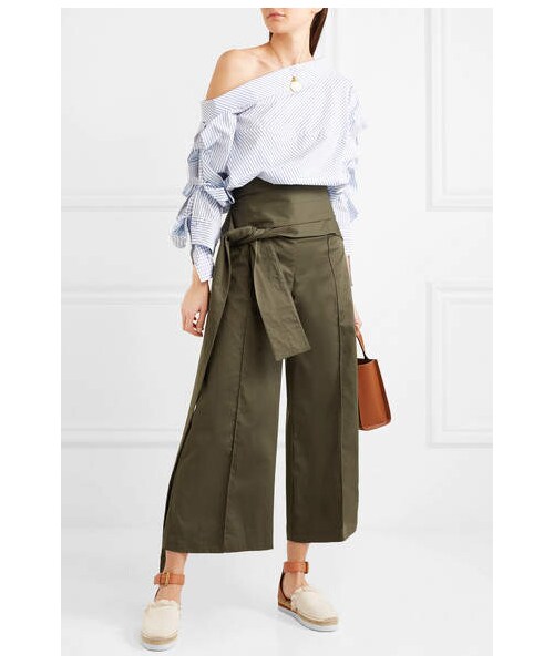 SEE BY CHLOE(シーバイクロエ)の「See by Chloé - Leather And Canvas Platform Espadrilles - Neutral(その他シューズ・レディース・neutral・It41/It37/It38/It40/It36/It35/It39)」の5枚目の写真