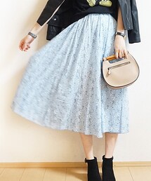 Tiffee SELECT | 花柄ロングフレアスカート(スカート)