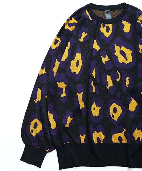 SHAREEF（シャリーフ）の「レオパードジャガードロングスリーブプル 