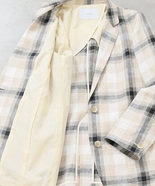 FRAMeWORK（フレームワーク）の「リネンチェックジャケット◇（）」 - WEAR