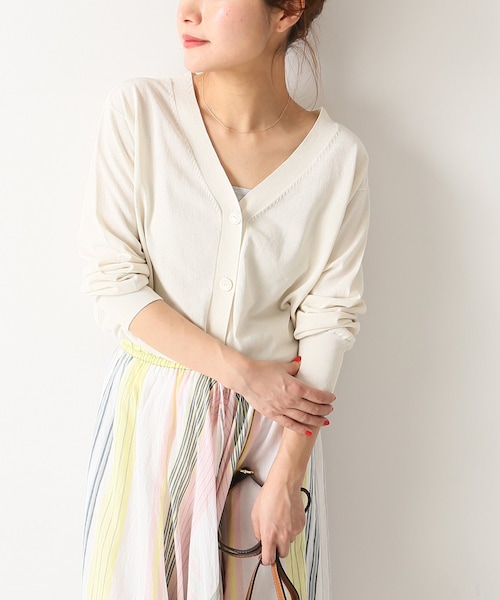 Spick &amp; Span - spick&amp;span ICE COTTON 2WAY カーディガン Spick & Span（スピックアンドスパン）の「ICE COTTON 2WAY