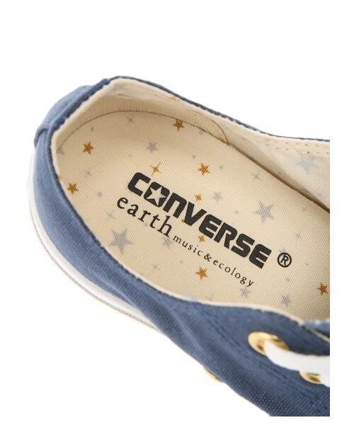 earth music&ecology(アースミュージックアンドエコロジー)の「CONVERSE×earth ALL STAR スニーカー(シューズ・アイボリー/ライトグレー/ネイビー・5cm/23cm/24cm)」の15枚目の写真